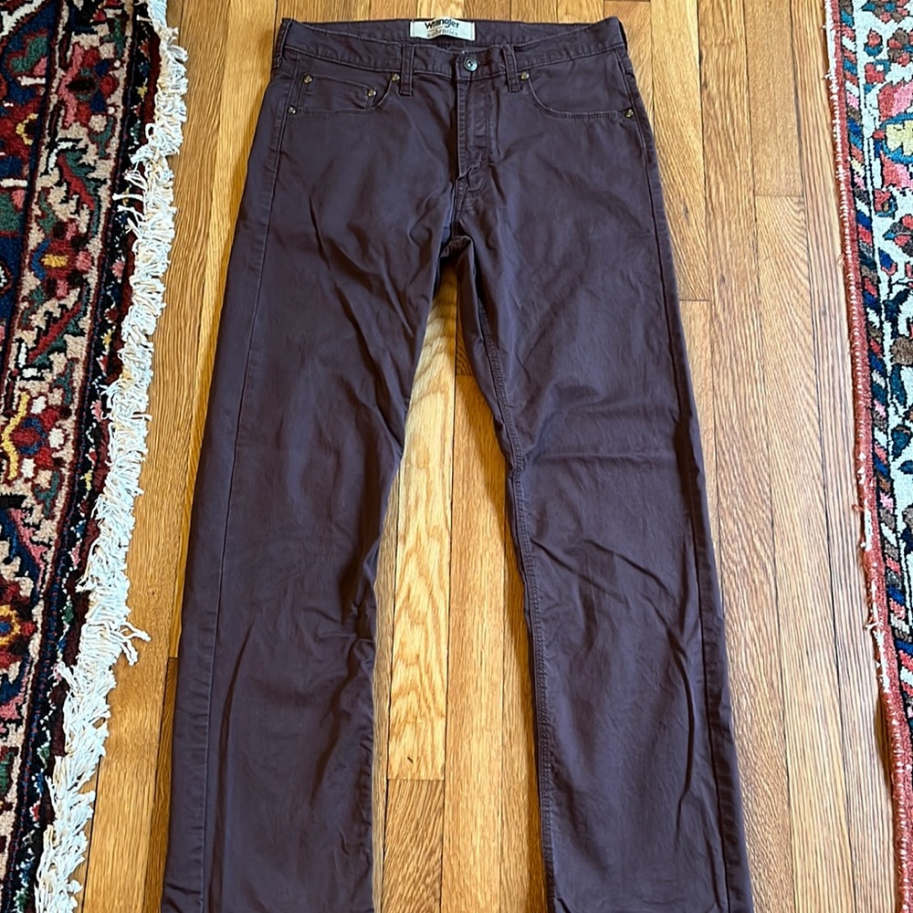 Plum colored wrangler pants size 32x32
